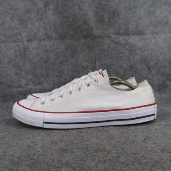 CONVERSE All Star White Low Top Sneakers Chuck Taylor Shoes SZ W9.5 -M7.5 - Picture 8 of 15
